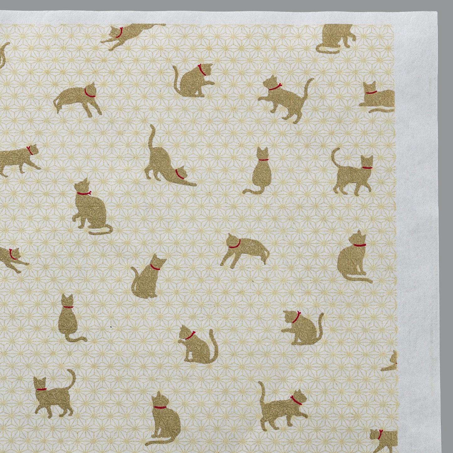 【石川紙業】手染め美濃和紙 白shira 61522 ねこ