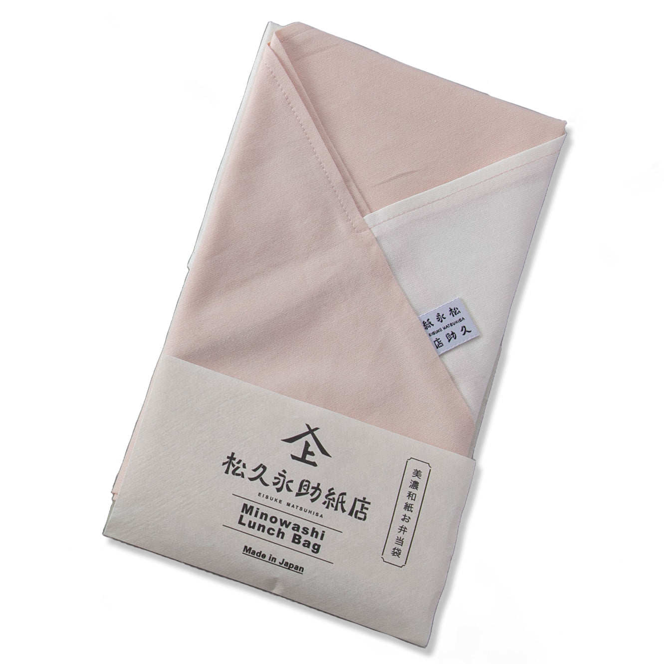 商品管理 【松久永助紙店】美濃和紙お弁当袋 生成×サクラ