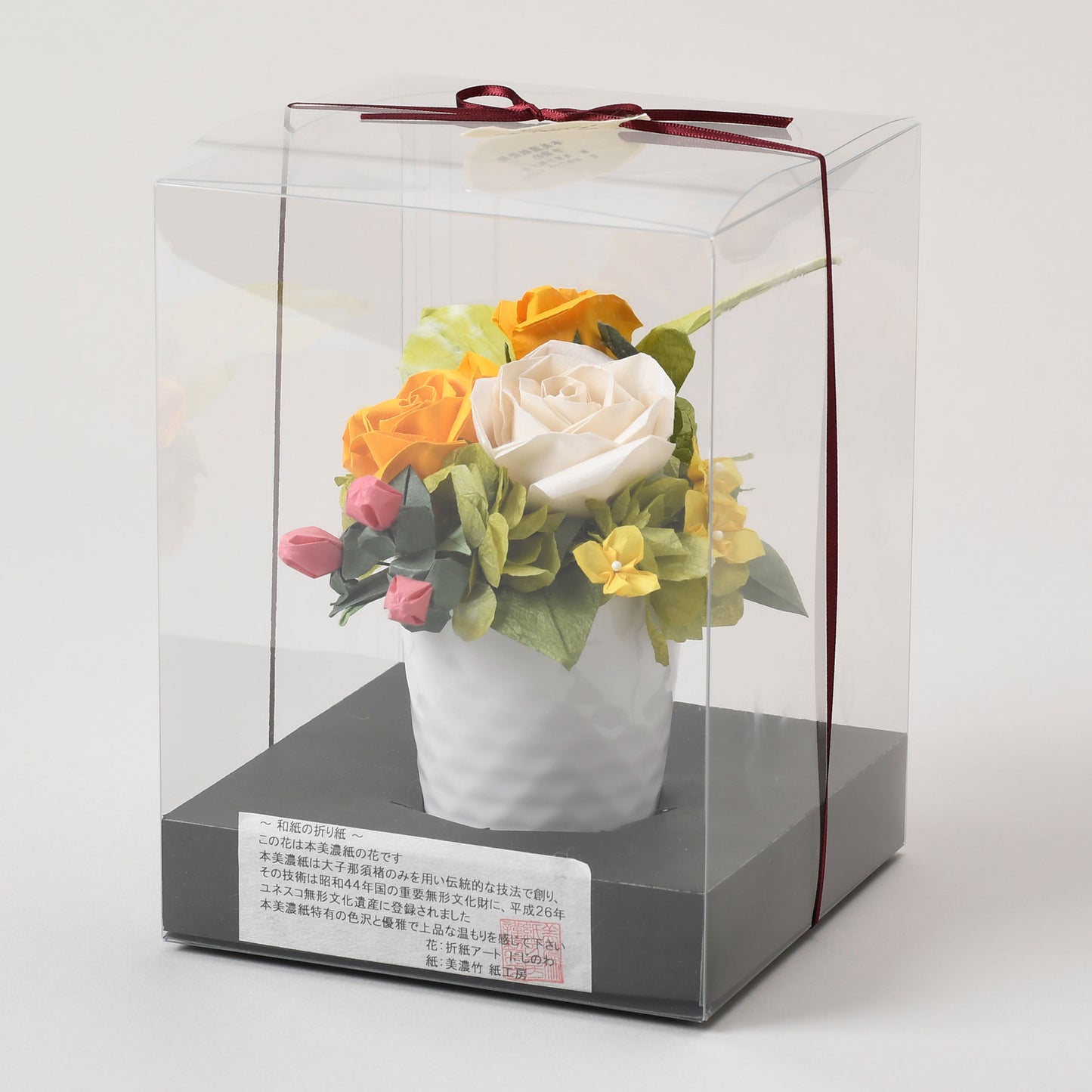 【美濃竹 紙工房】和紙の折花